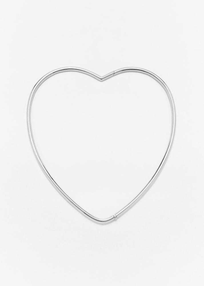 yvonne léon collier torque cœur lisse or blanc