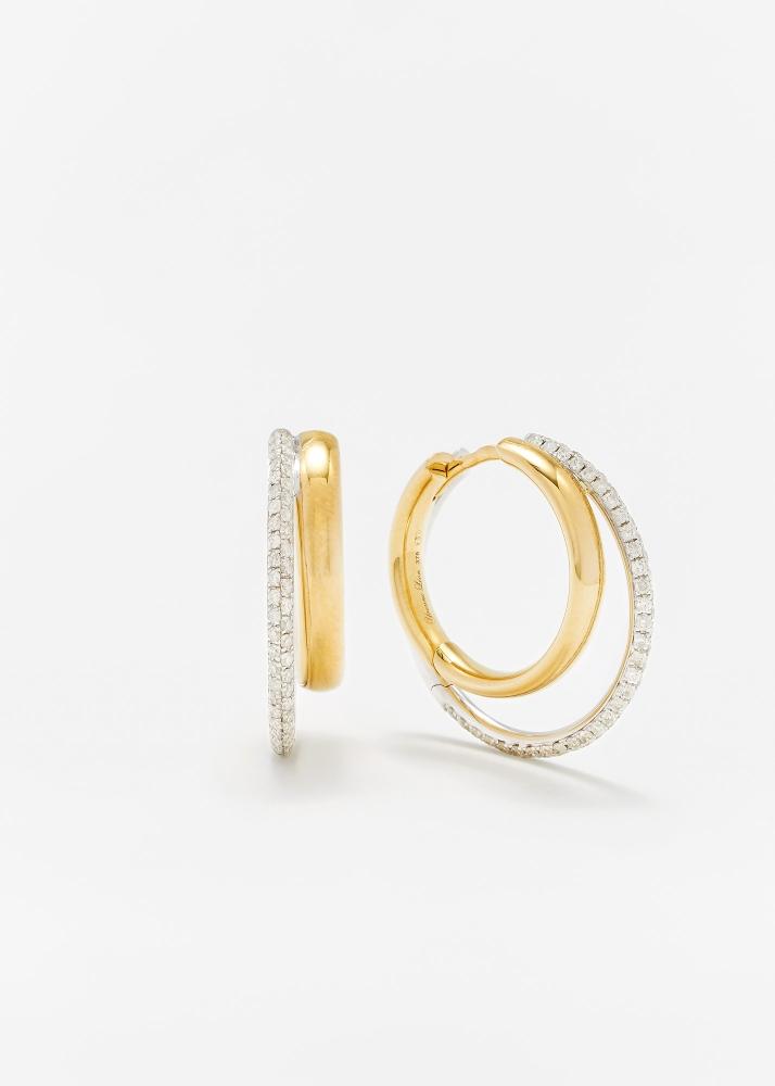 yvonne léon paire de créoles décalées gm 2 ors