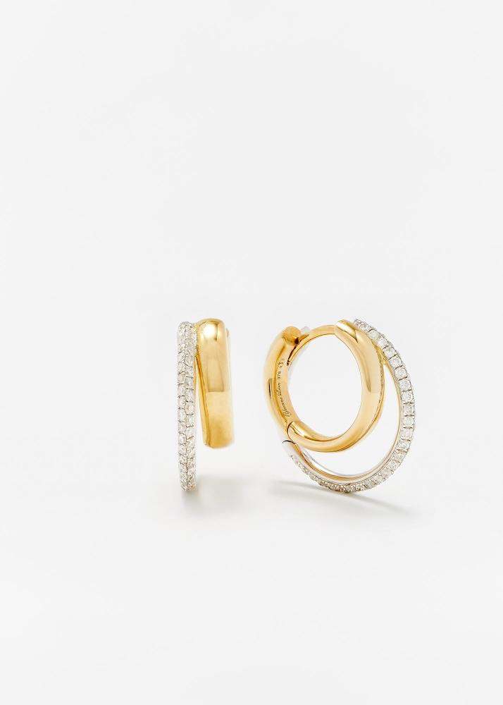 yvonne léon paire de créoles décalées pm 2 ors