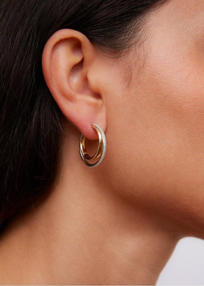 Yvonne Léon Paire De Créoles Hula Hoop Gm 2 Ors