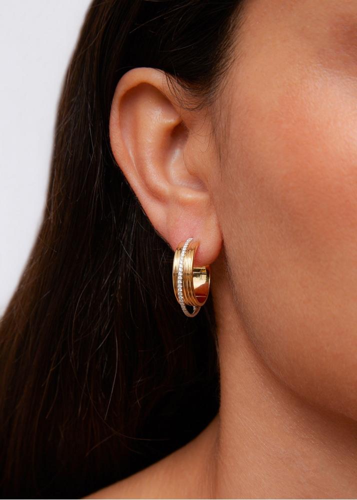 Yvonne Léon Paire De Créoles Semainier Pm 2 Ors