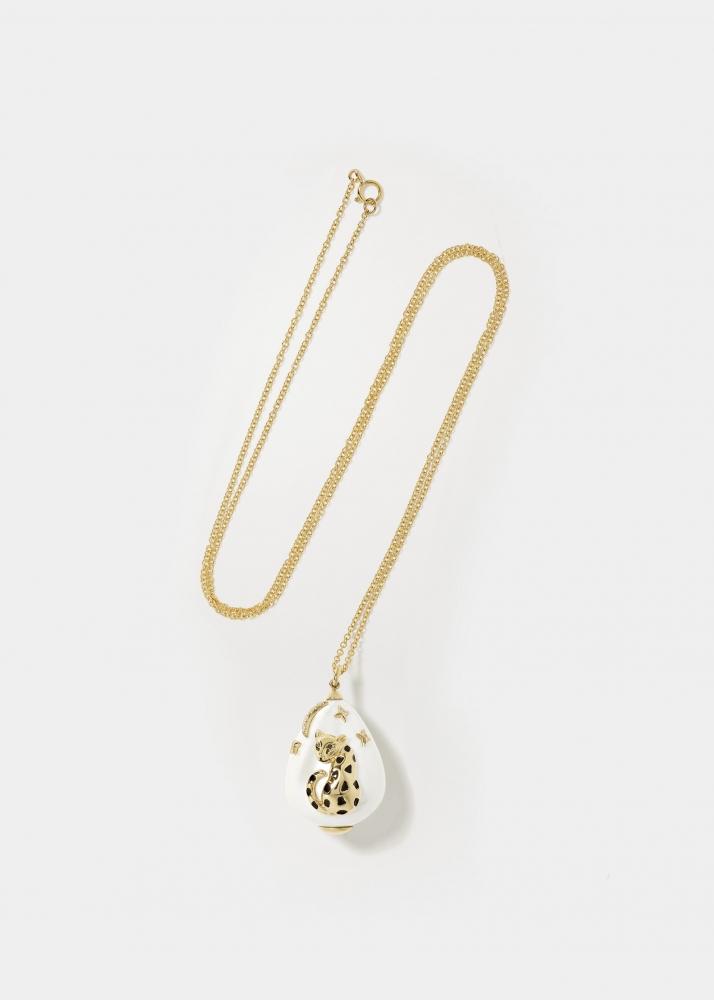 yvonne léon pendentif perle "belle de nuit" or jaune