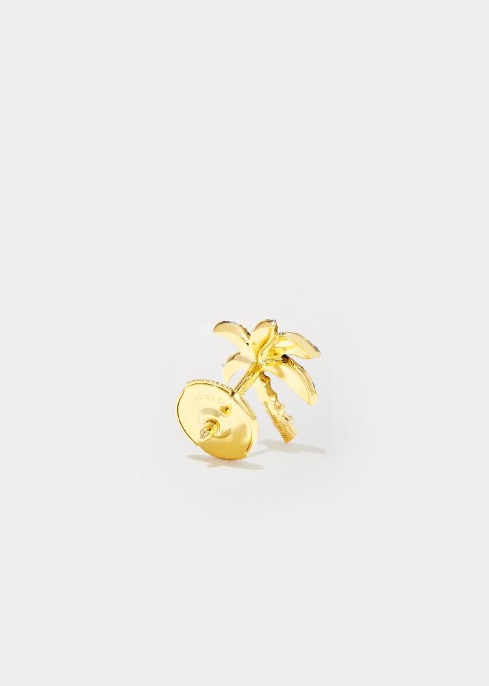 Yvonne Léon Puce Palmier Diamants Or Jaune