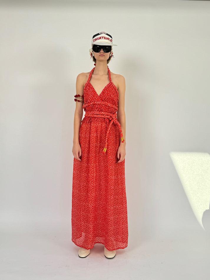 Yvonne Sporre Braid Halterneck Dress