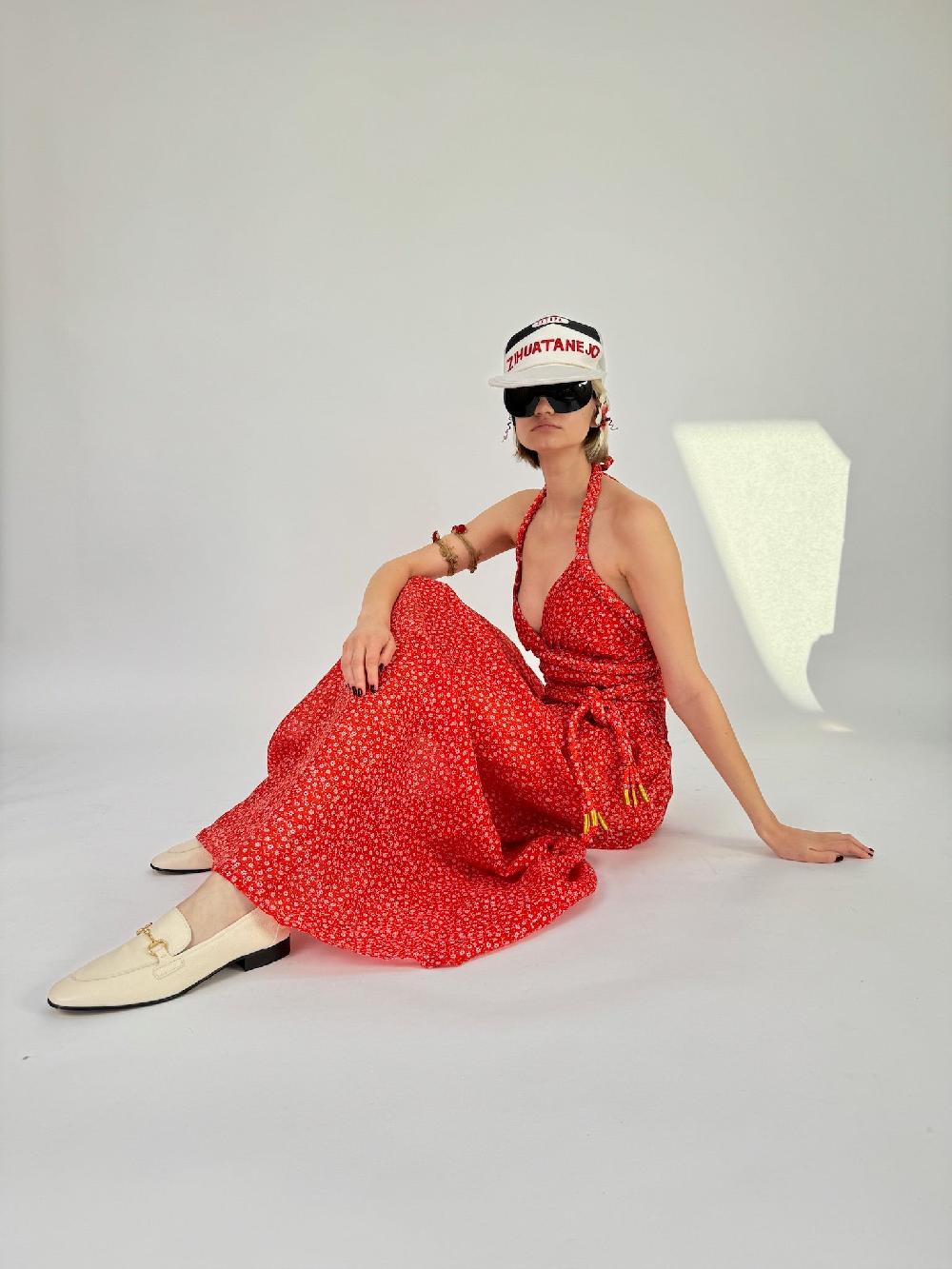 yvonne sporre Braid Halterneck Dress