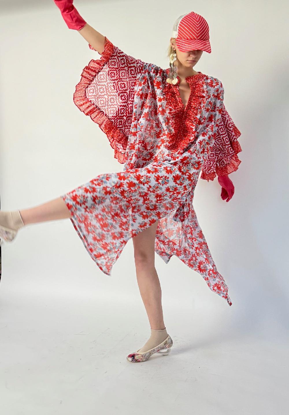 yvonne sporre Butterfly Batwing Dress