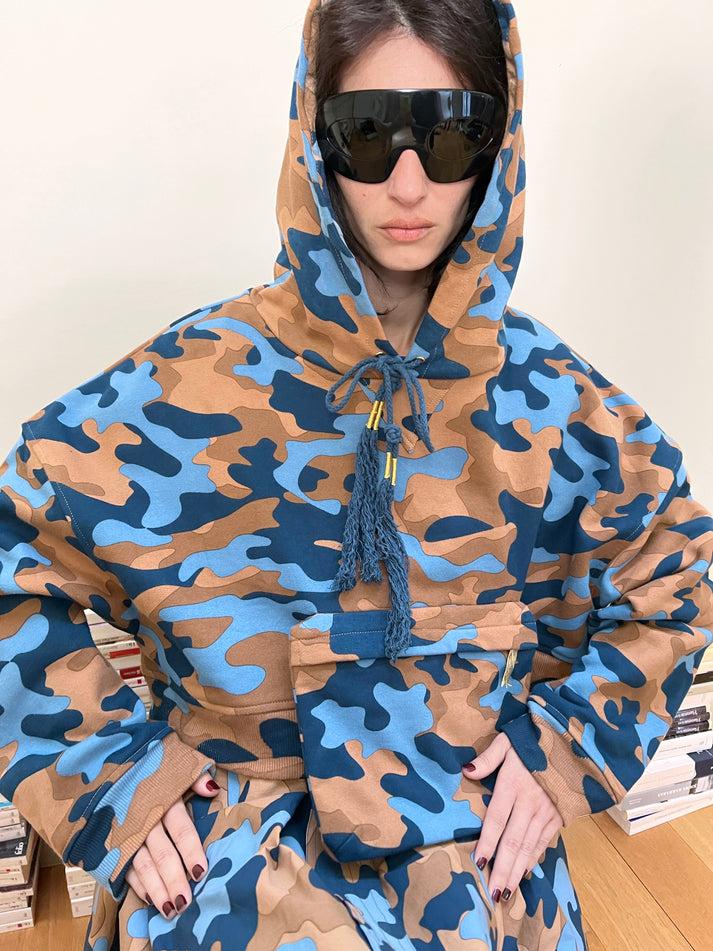 Yvonne Sporre Cropped Maxi Hood Sweat