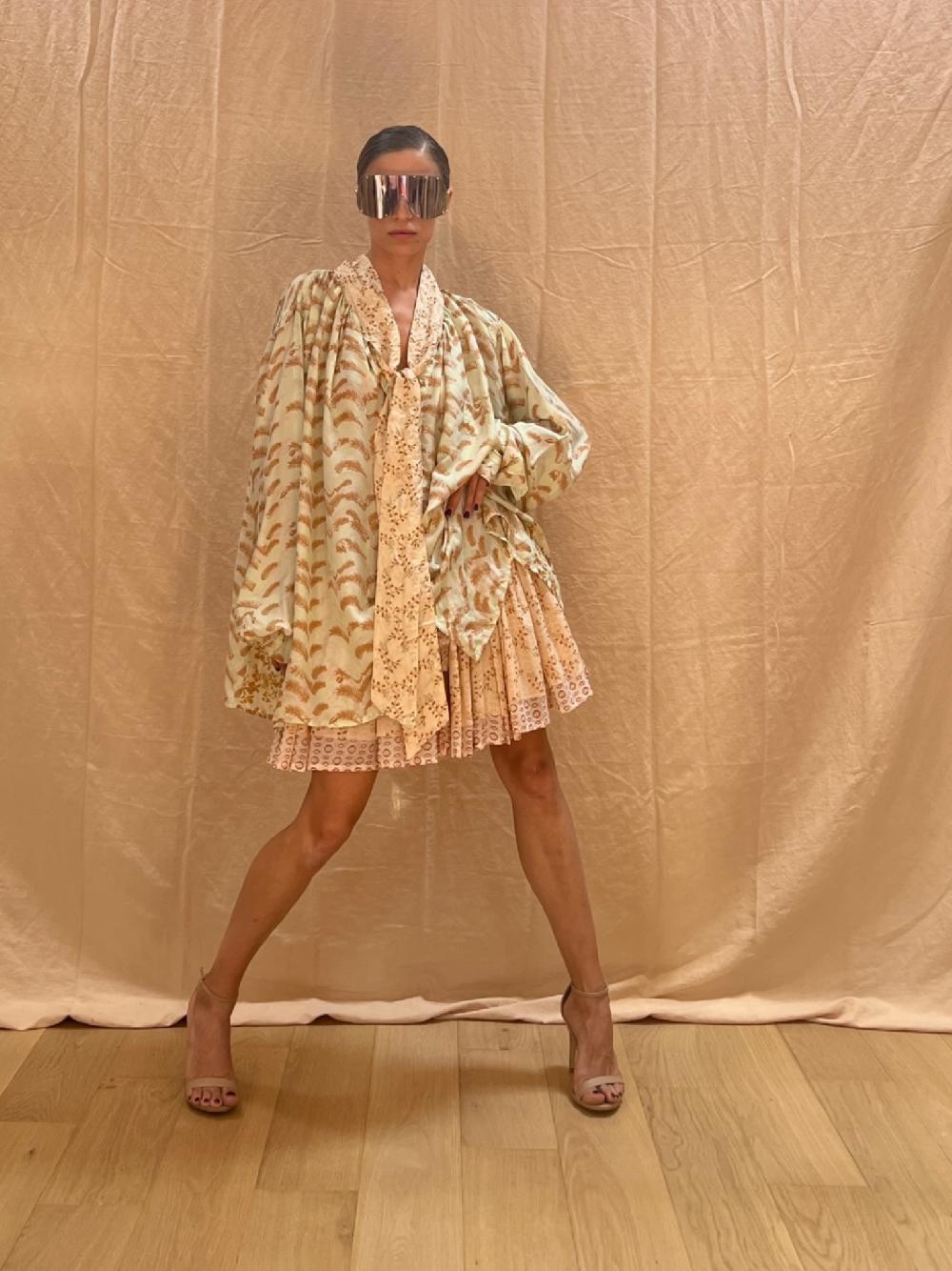 yvonne sporre Double Mini Volant Skirt