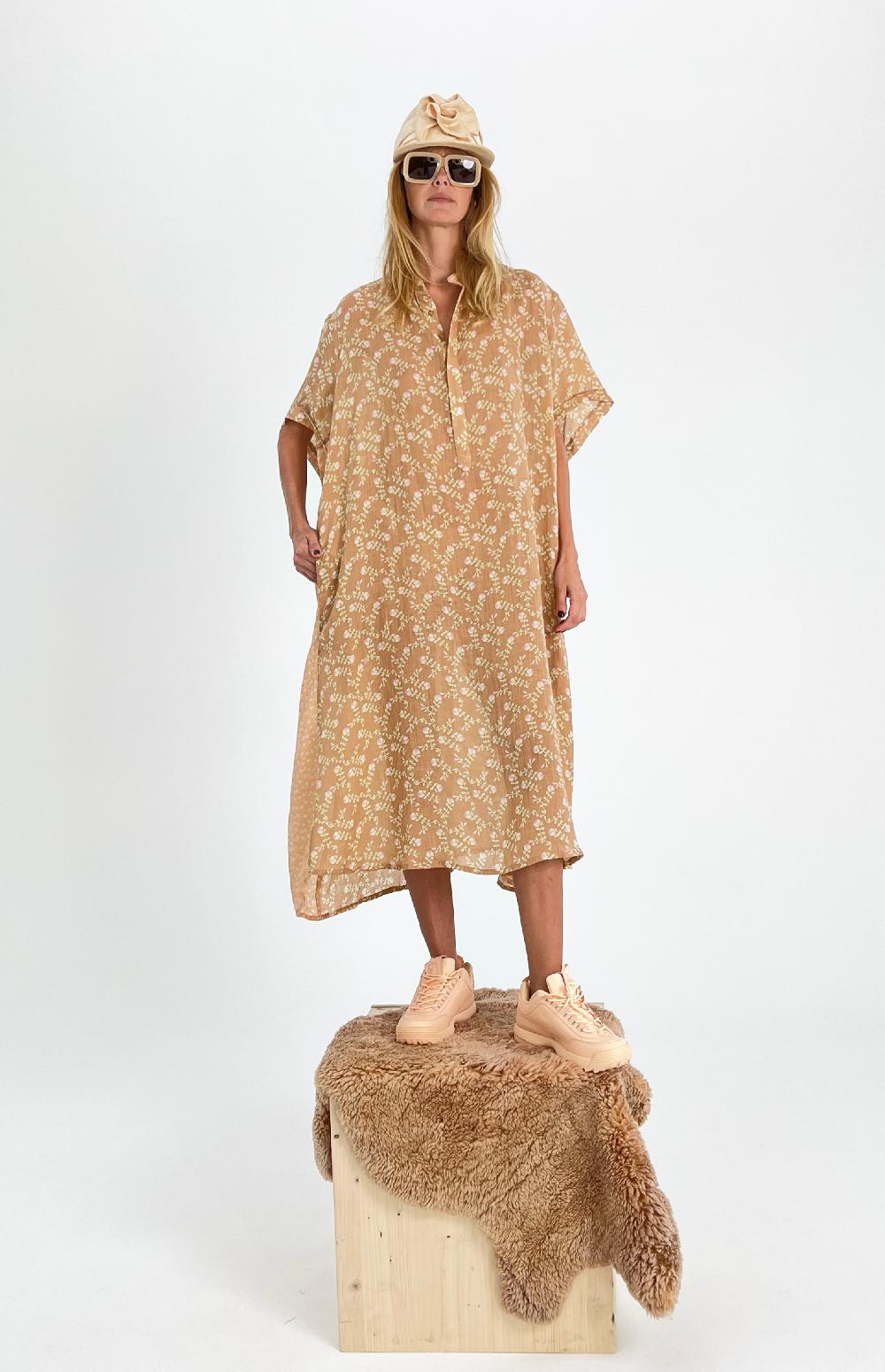 yvonne sporre Nehru Shirt Dress