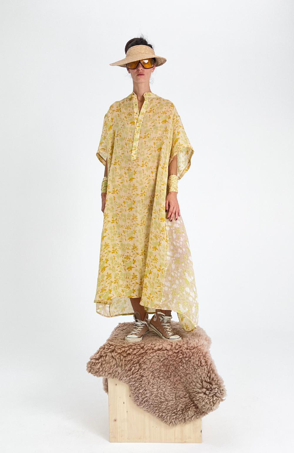 yvonne sporre Nehru Shirt Dress