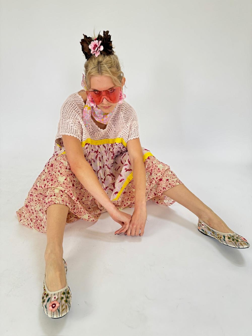 yvonne sporre Wind Dress Short Crochet