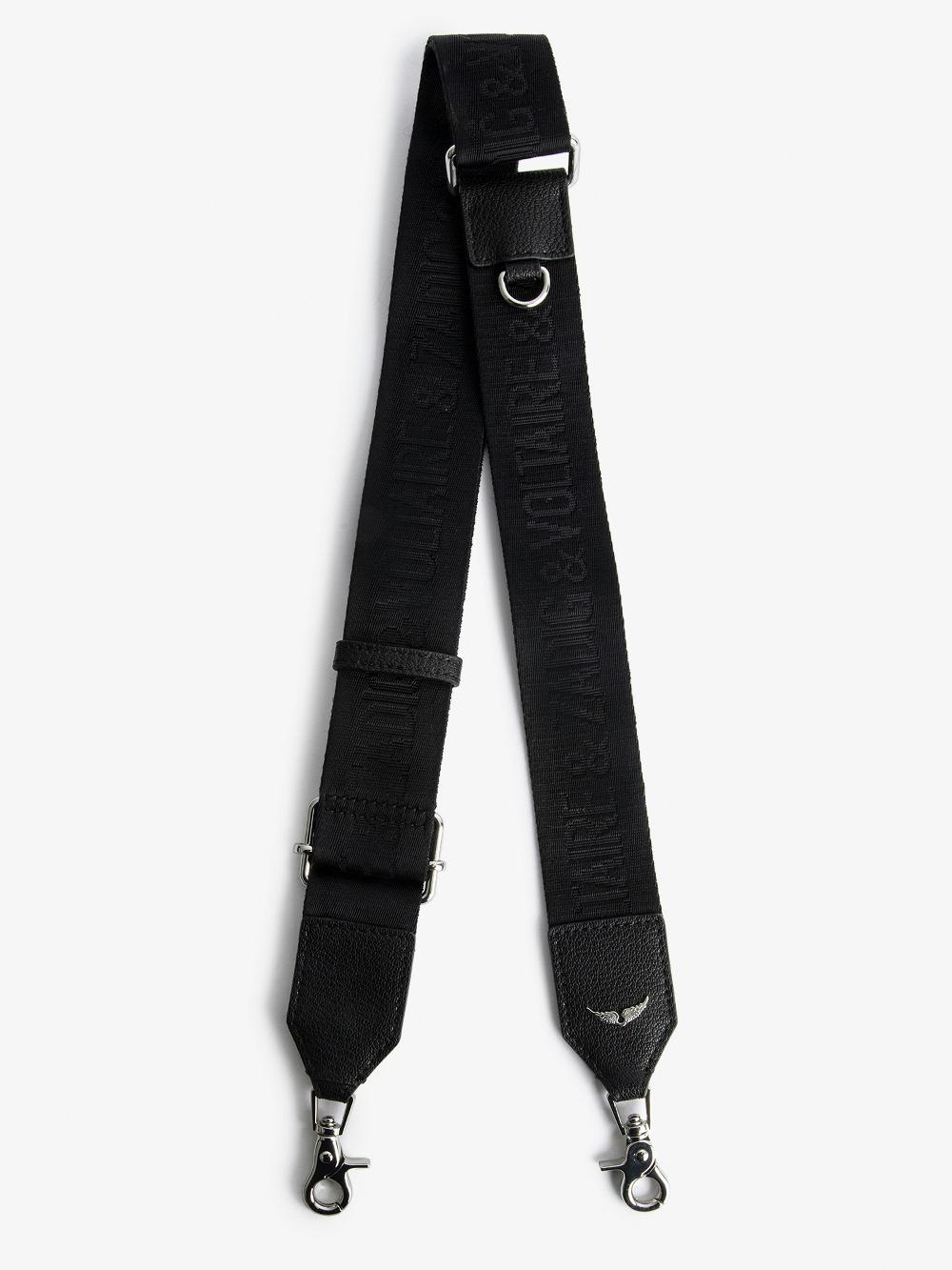 zadig & voltaire Bandoulière Zadig Bandoulière ajustable effet nylon avec finition cuir et signatures ailes