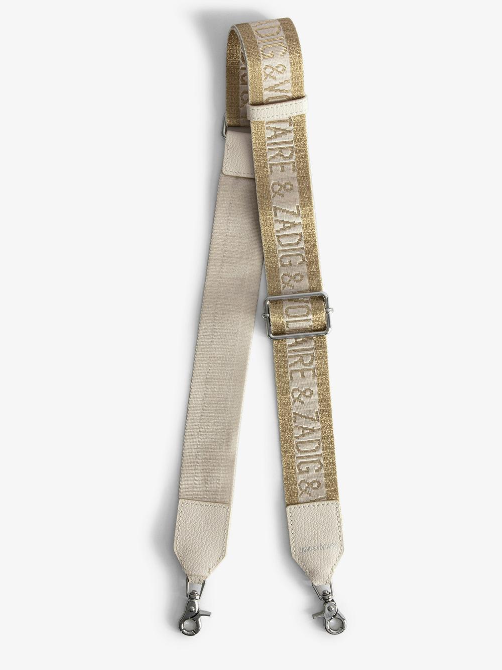 zadig & voltaire Bandoulière Zadig Glitter Bandoulière ajustable effet nylon avec finition cuir et signatures ailes