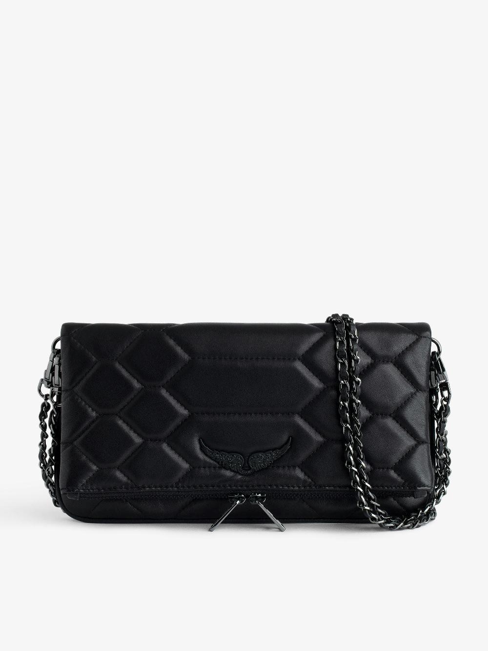 zadig & voltaire Pochette Rock Matelassée Pochette iconique rock en cuir matelassé