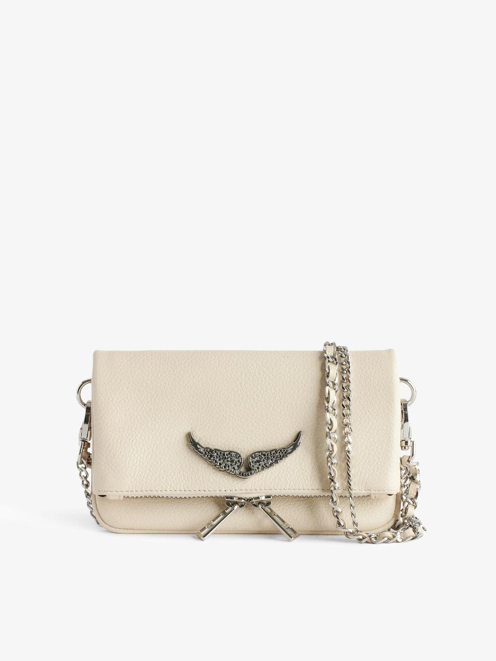 zadig & voltaire Pochette Rock Nano Swing Your Wings Pochette Rock Nano en cuir à aile Swing Your Wings interchangeables