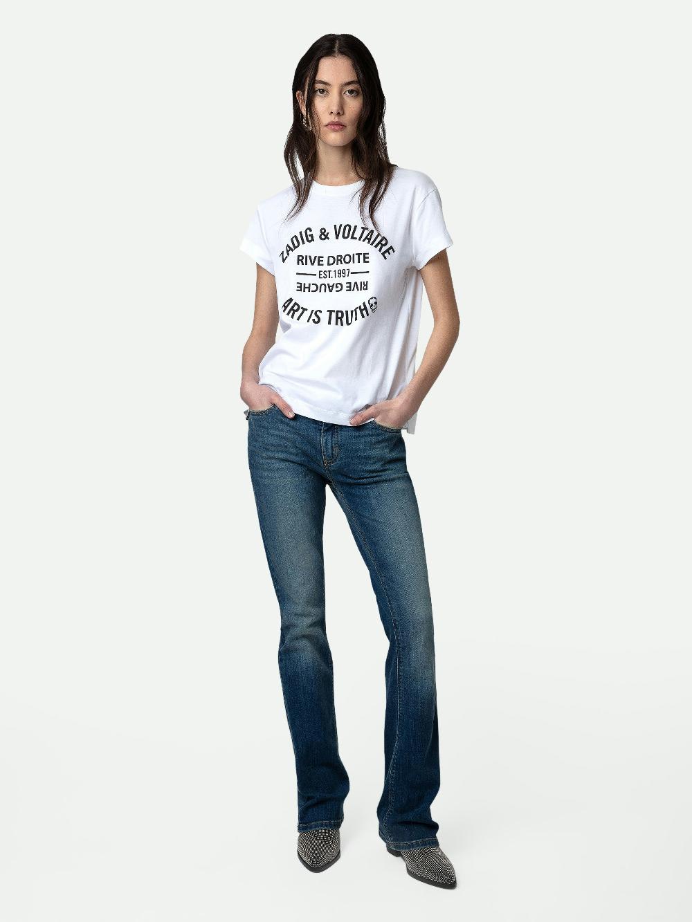zadig & voltaire T-shirt Walk T-shirt manches courtes avec print à l'avant