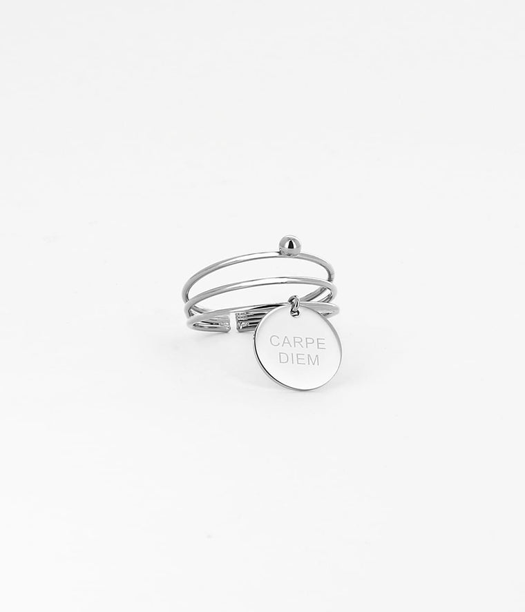 zag bijoux Bague Carpe diem