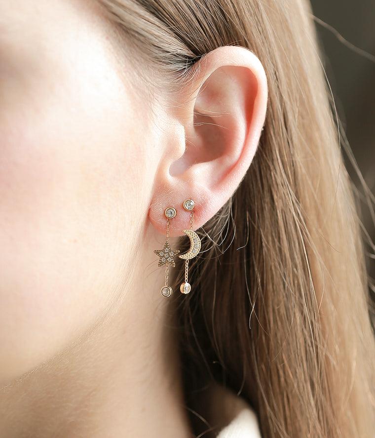 Zag Bijoux Boucles D'oreilles Astronomia