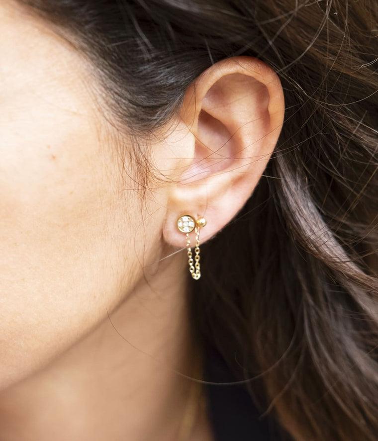 Zag Bijoux Boucles D'oreilles Chaindrops