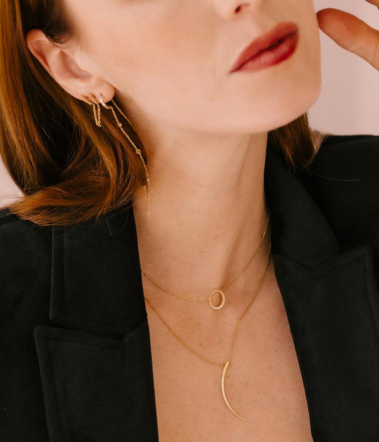 Zag Bijoux Boucles D'oreilles Double Allen