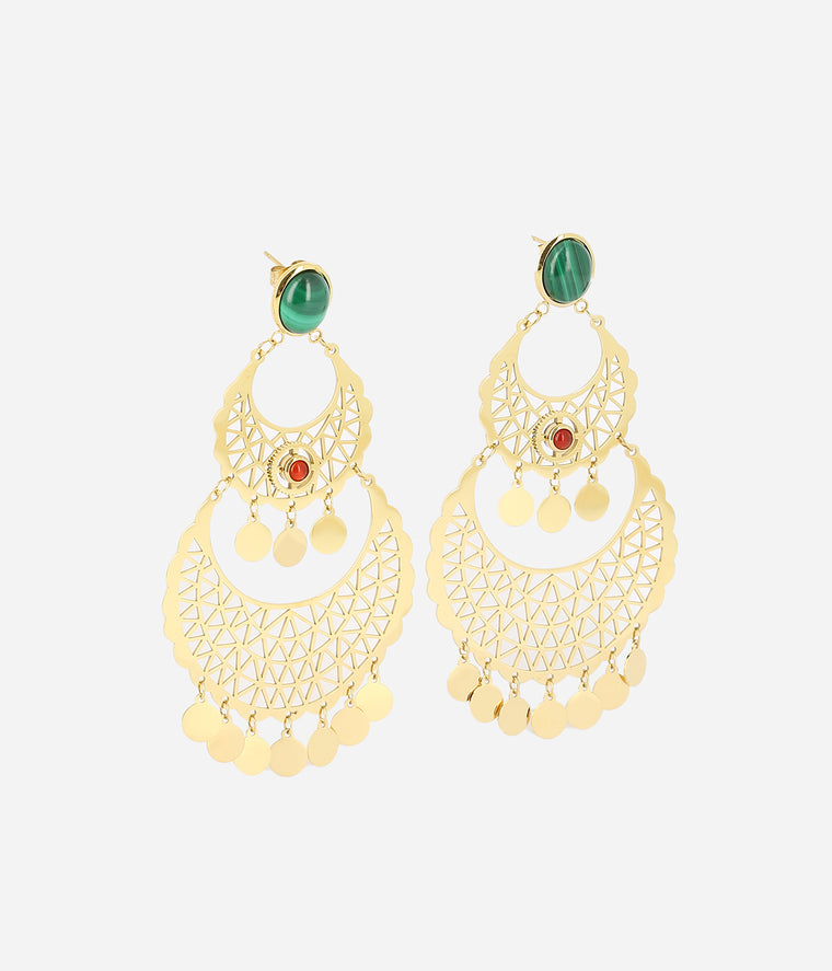 zag bijoux Boucles d'oreilles Esmeralda