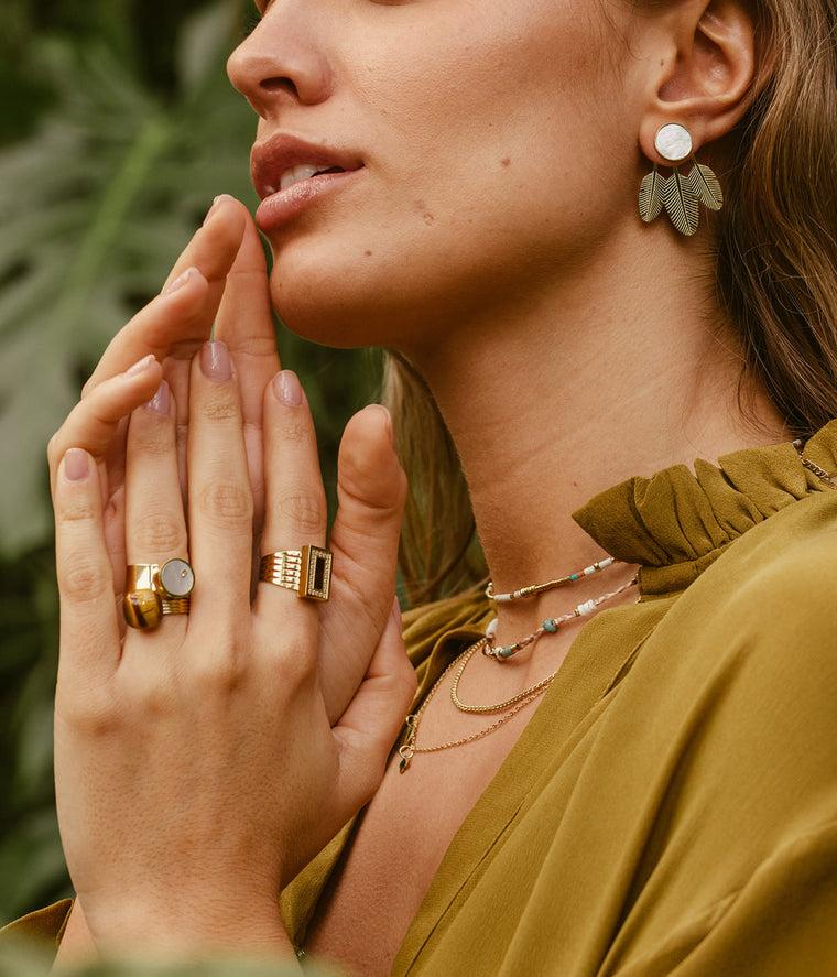 Zag Bijoux Boucles D'oreilles Magnolia