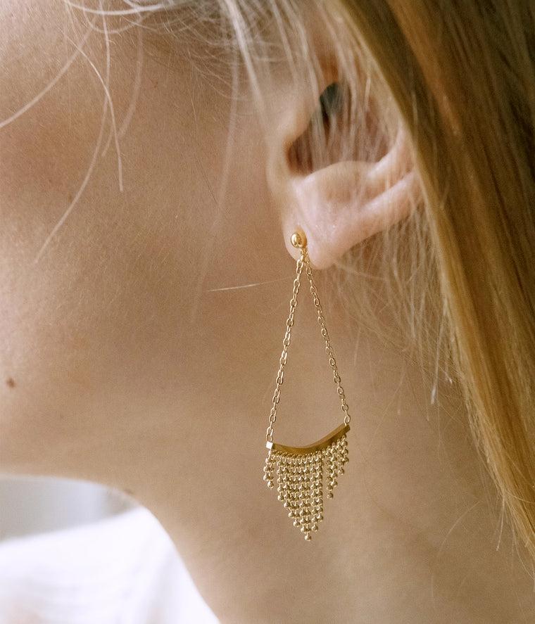 Zag Bijoux Boucles D'oreilles Pagne