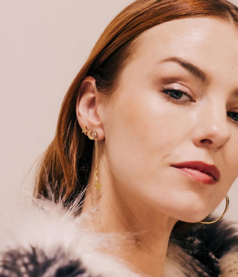 Zag Bijoux Boucles D'oreilles Puces Cielo