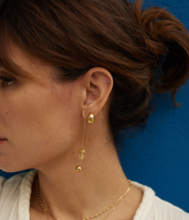 Zag Bijoux Boucles D'oreilles Rosée