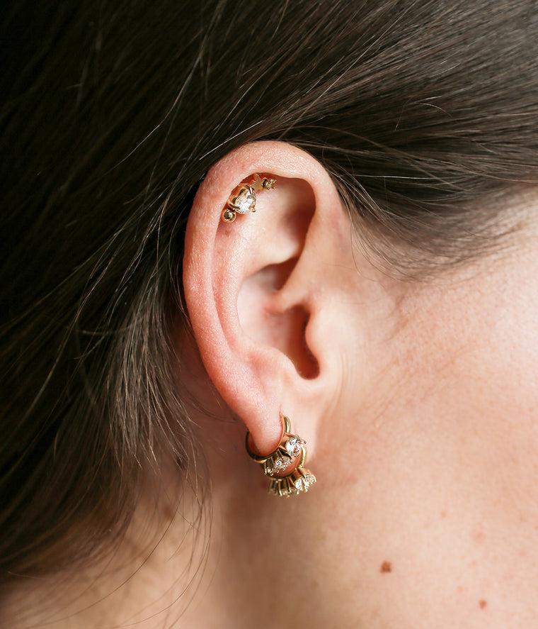 Zag Bijoux Boucles D'oreilles Sable