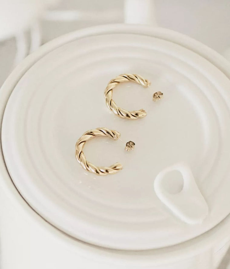 Zag Bijoux Boucles D'oreilles Torsade