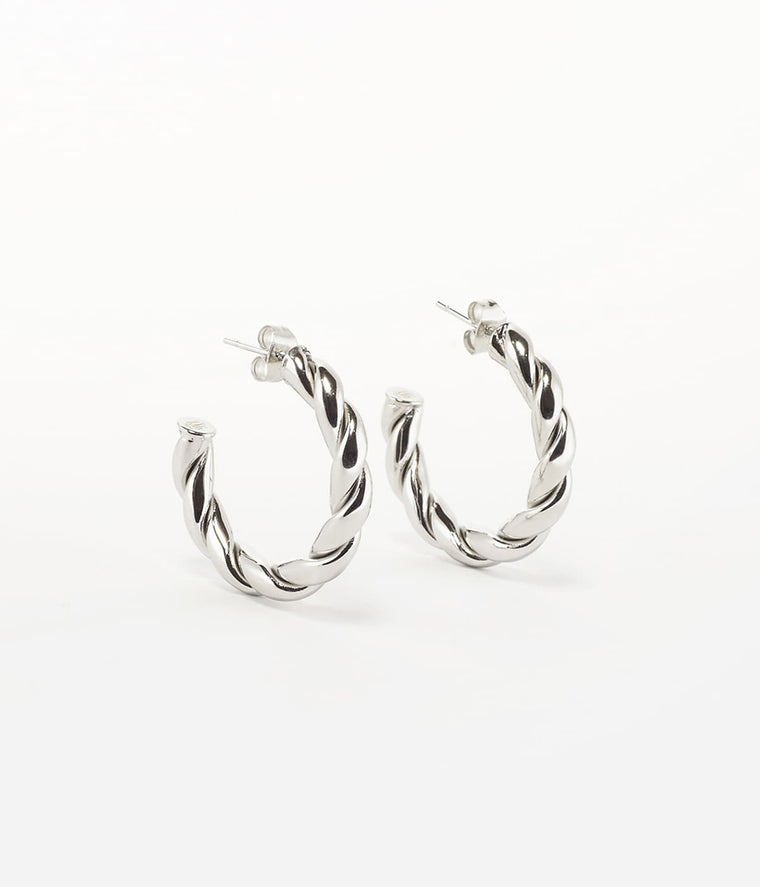 zag bijoux Boucles d'oreilles Torsade