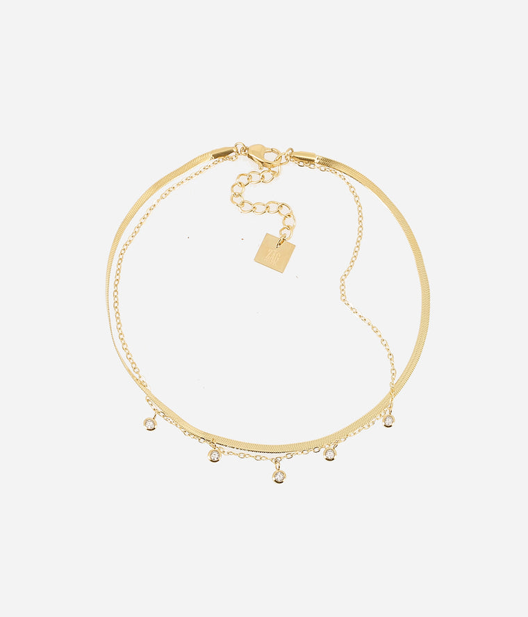 zag bijoux Chaîne de cheville Prestige