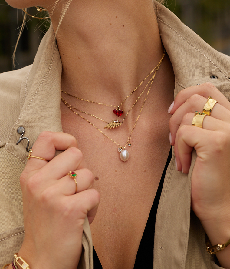 Zag Bijoux Collier Brune