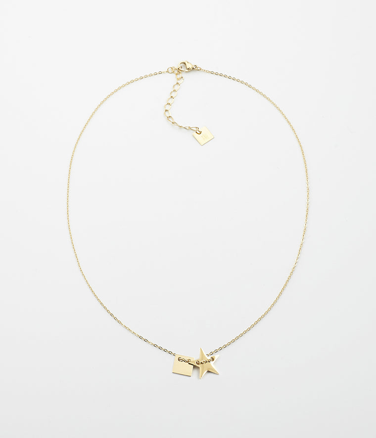 zag bijoux Collier Lucky Square