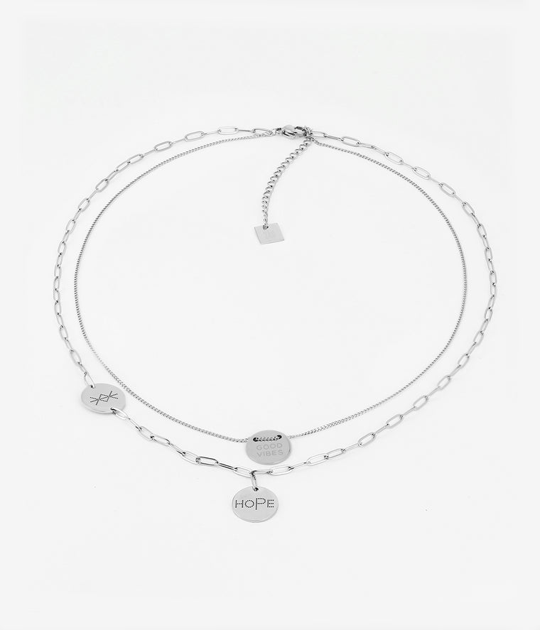 Zag Bijoux Collier Multi Charm Hope