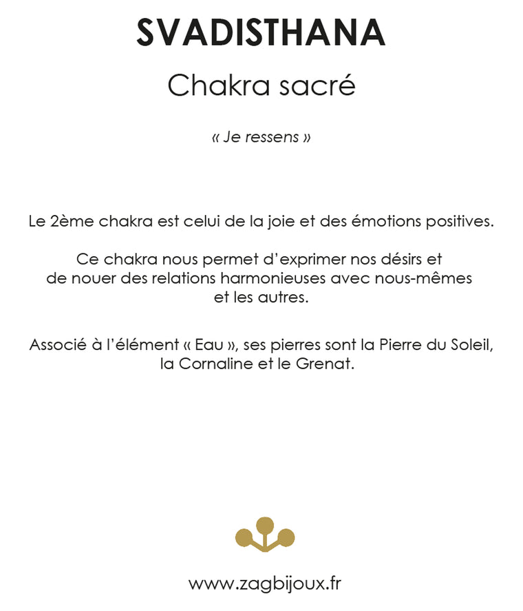 Zag Bijoux Collier Svadisthana