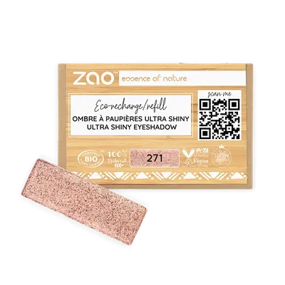Zao Make Up Ombre à Paupières Ultra Shiny Recharge