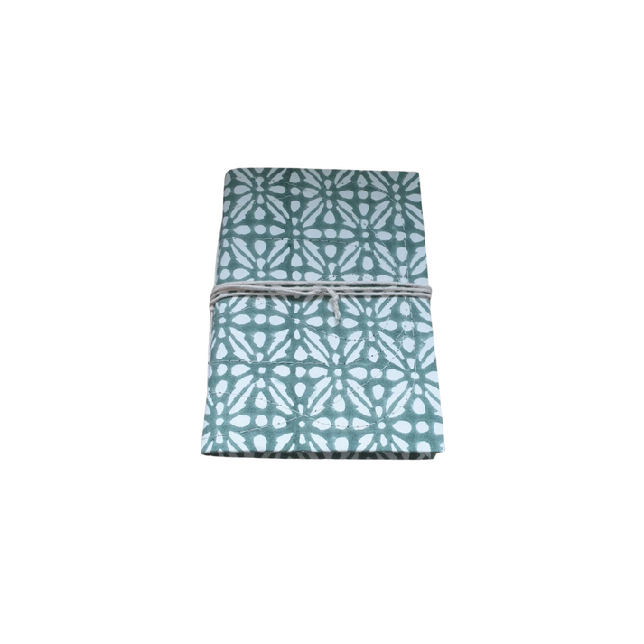 zen ethic Cahier Block Print Kale Papier Naturel - A5 - 96 Pages - Green