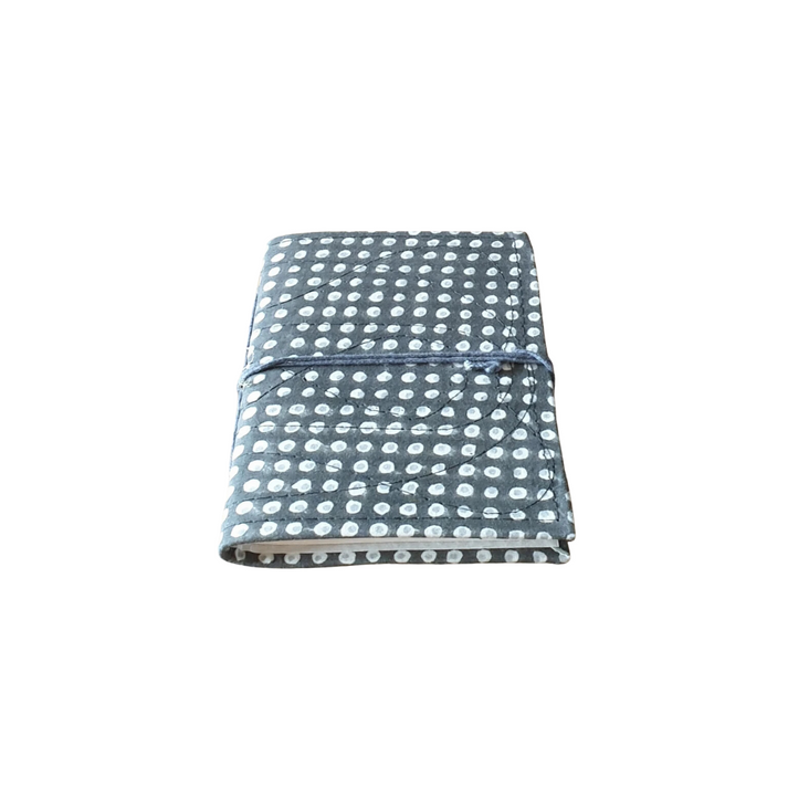 zen ethic Carnet Block Print Dots Papier Naturel - A6 - 96 Pages - Grey