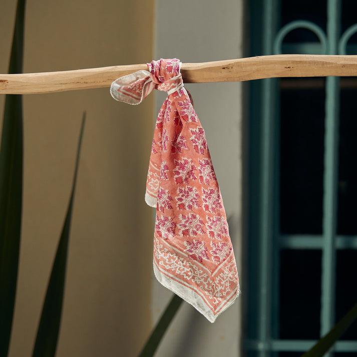 zen ethic Foulard bandana Escalet 100% Coton BIO - Rose
