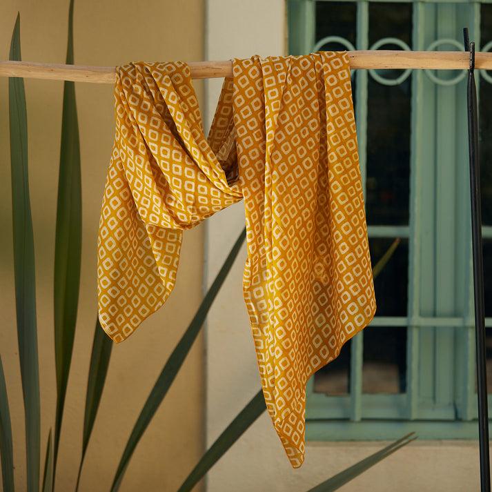 zen ethic Pareo Sarong Frioul 100% Coton - Jaune Orange