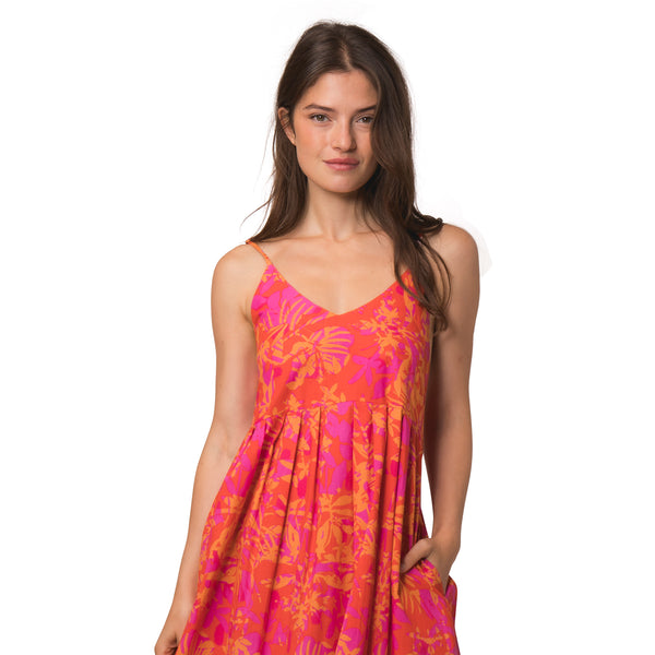 Zen Ethic Robe Bretelles Nina Lokobe 100% Coton - Rose