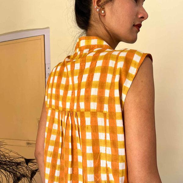 Zen Ethic Robe Miana Prado 100% Coton BIO - Jaune Orange