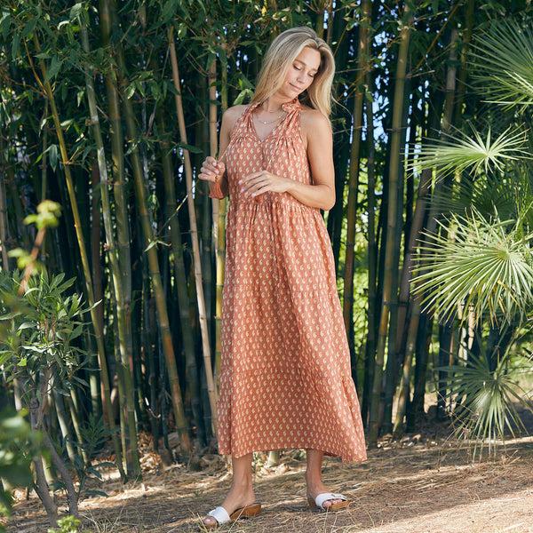 Zen Ethic Robe Vanessa Cigales 100% Coton - Jaune Orange