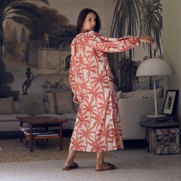 Zen Ethic Robe Virginia Mejean 100% Coton - Rose Framboise