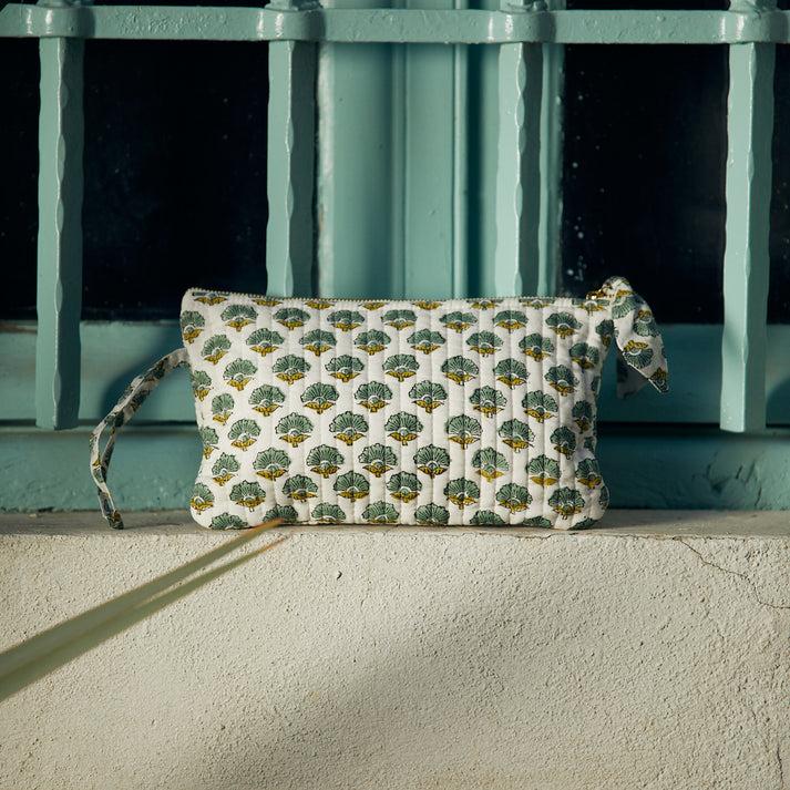 zen ethic trousse de maquillage Gigaro 100% coton BIO - Vert