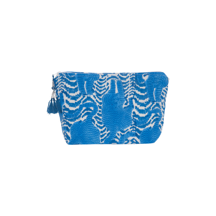 zen ethic Trousse de toilette Tiger 100% Coton bio - Bleu