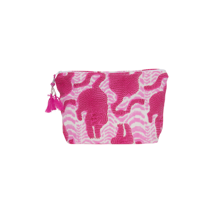 zen ethic Trousse de toilette Tiger 100% Coton bio - rose