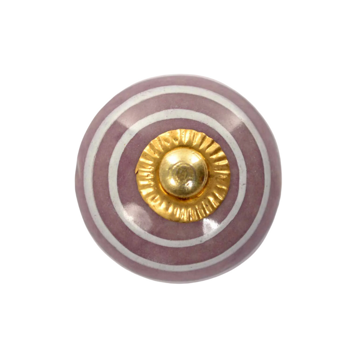 zen ethic Bouton de meuble Rayé - Purple